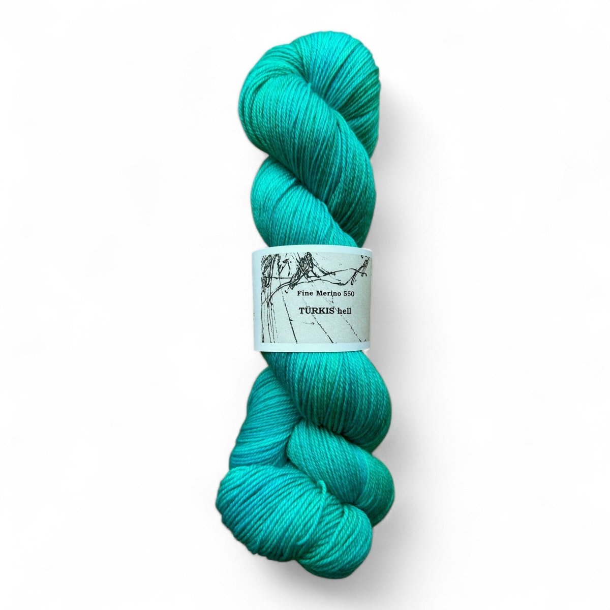 Atelier Franziska Uhl Fine Merino 550 - BONIFAKTUR - TÜRKIS hell - Atelier Franziska Uhl Atelier Franziska Uhl Fine Merino 550 TÜRKIS hell