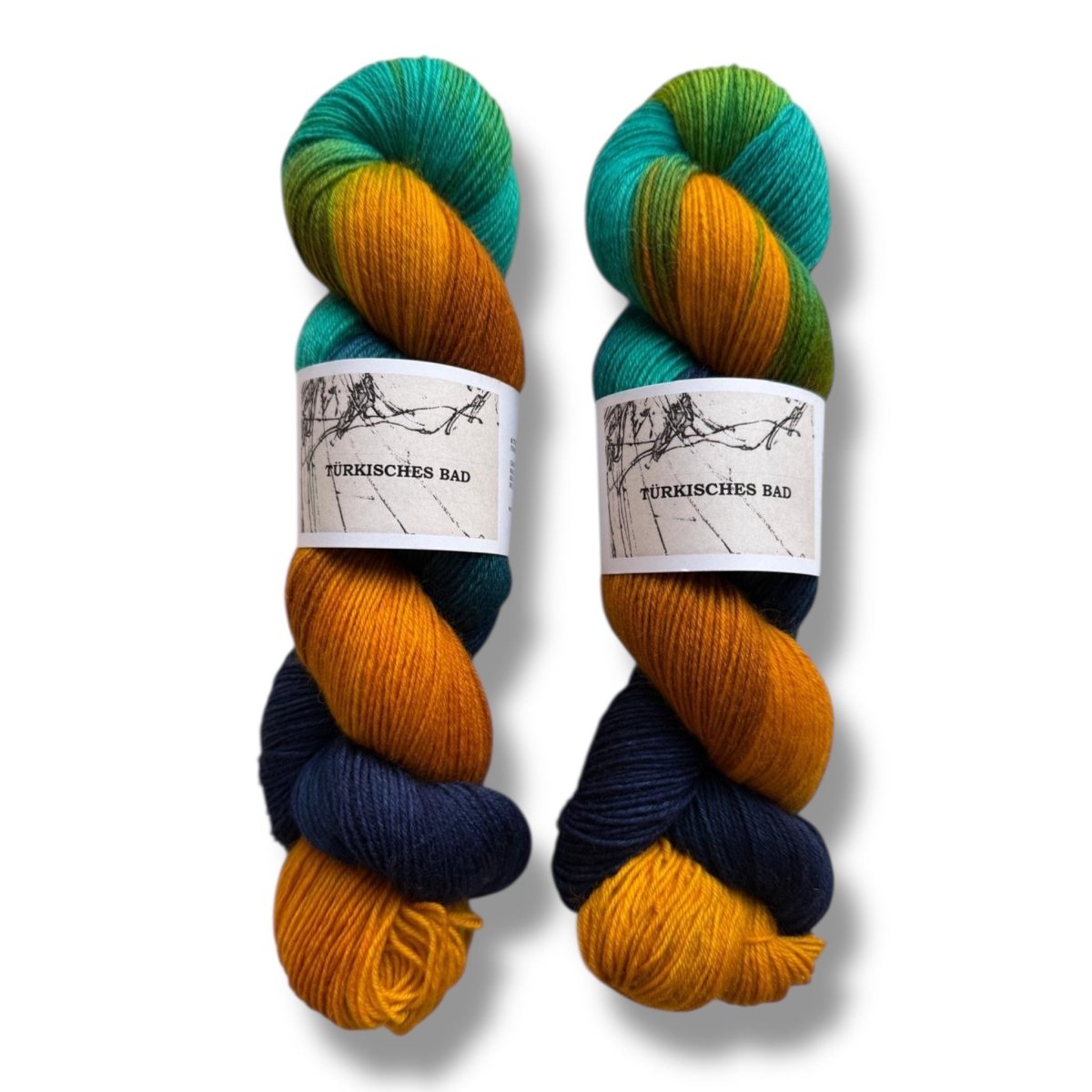 Atelier Franziska Uhl HANDGEFÄRBTE SOCKENWOLLE - TRUE SOCK - BONIFAKTUR - Türkisches Bad - Atelier Franziska Uhl HANDGEFÄRBTE SOCKENWOLLE - TRUE SOCK