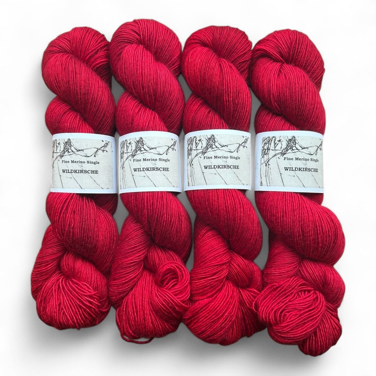 Atelier Franziska Uhl Merino Singles - BONIFAKTUR - Wildkirsche - Atelier Franziska Uhl Atelier Franziska Uhl Merino Singles Wildkirsche