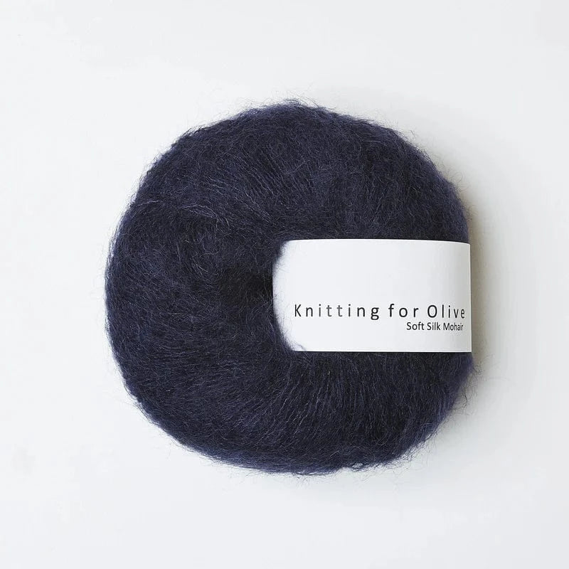 Knitting for Olive Soft Silk Mohair - BONIFAKTUR - Navy Blue - Knitting for Olive Soft Silk Mohair