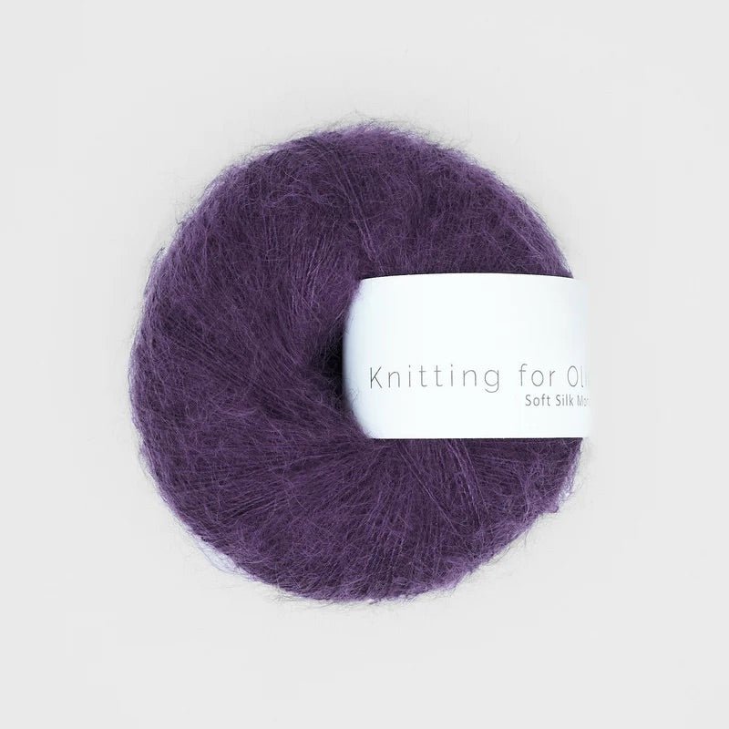 Knitting for Olive SOFT SILK MOHAIR - BONIFAKTUR - Plum - Knitting for Olive SOFT SILK MOHAIR