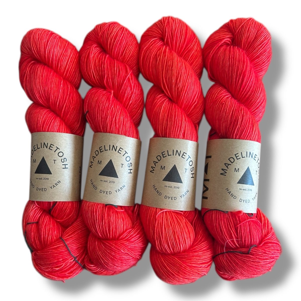 Madelinetosh Tosh Merino Light - BONIFAKTUR - Neon Red - Madelinetosh Tosh Merino Light