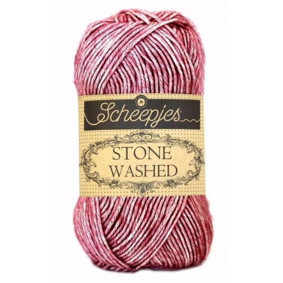Scheepjes Stone Washed - BONIFAKTUR - 808 Corundum Ruby - Scheepjes Stone Washed - BONIFAKTUR