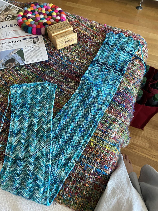 Photo client : Atelier Franziska Uhl FINE MERINO SOCK « SOLISTEN »