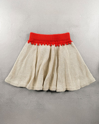 Pearls-on-a-string Skirt – Strickanleitung & Garnpaket