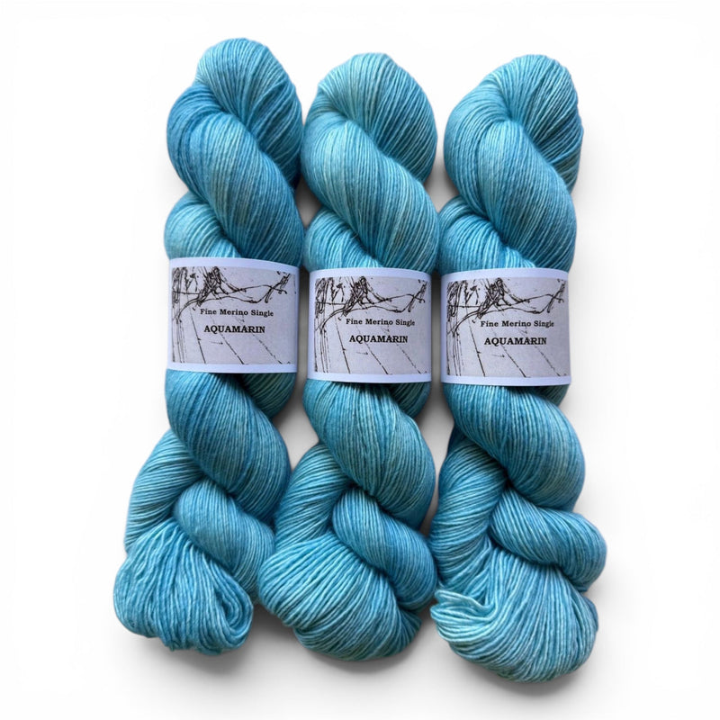 Atelier Franziska Uhl FINE MERINO SINGLE - BONIFAKTUR - Aquamarin - Atelier Franziska Uhl FINE MERINO SINGLE
