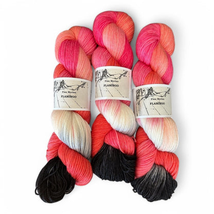 Atelier Franziska Uhl Fine Merino Sock - BONIFAKTUR - Flamingo - Atelier Franziska Uhl Atelier Franziska Uhl Fine Merino Sock Flamingo