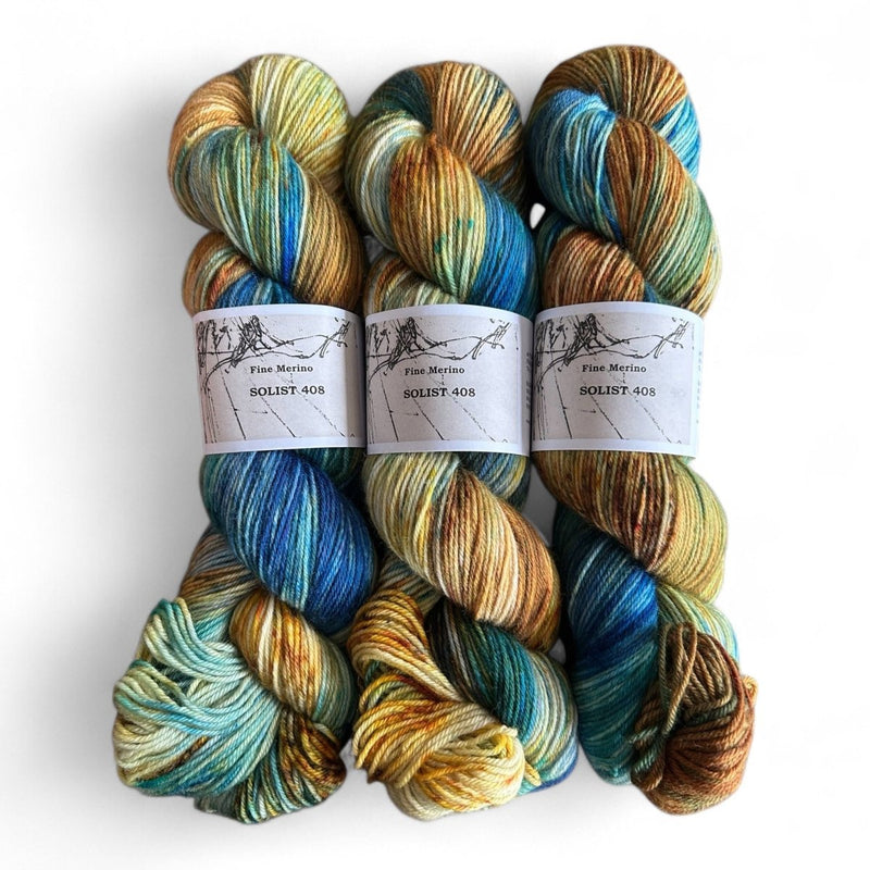 Atelier Franziska Uhl Fine Merino Sock „SOLISTEN“ - BONIFAKTUR - Solist 408 - Atelier Franziska Uhl Atelier Franziska Uhl Fine Merino Sock „SOLISTEN“ Solist 408
