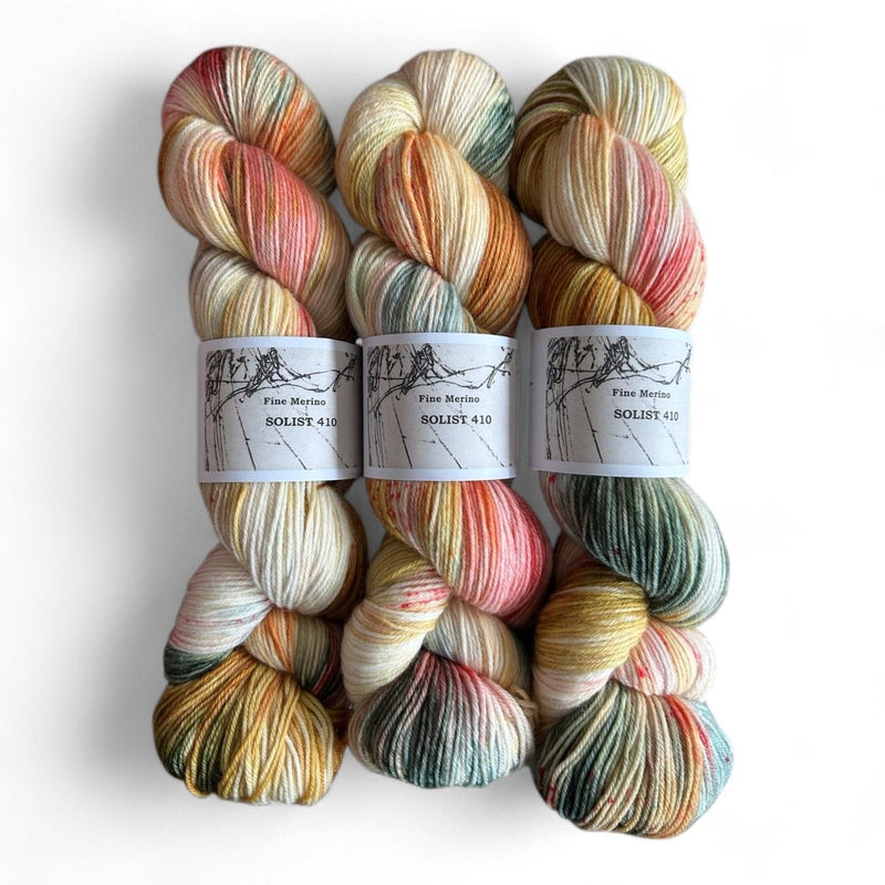Atelier Franziska Uhl Fine Merino Sock „SOLISTEN“ - BONIFAKTUR - Solist 410 - Atelier Franziska Uhl Atelier Franziska Uhl Fine Merino Sock „SOLISTEN“ Solist 410