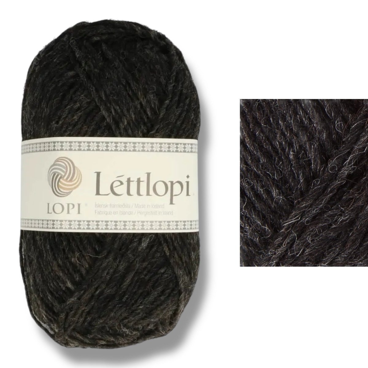 ISTEX LOPI LÉTTLOPI - BONIFAKTUR - 0005 Black Heather - ISTEX LOPI LÉTTLOPI