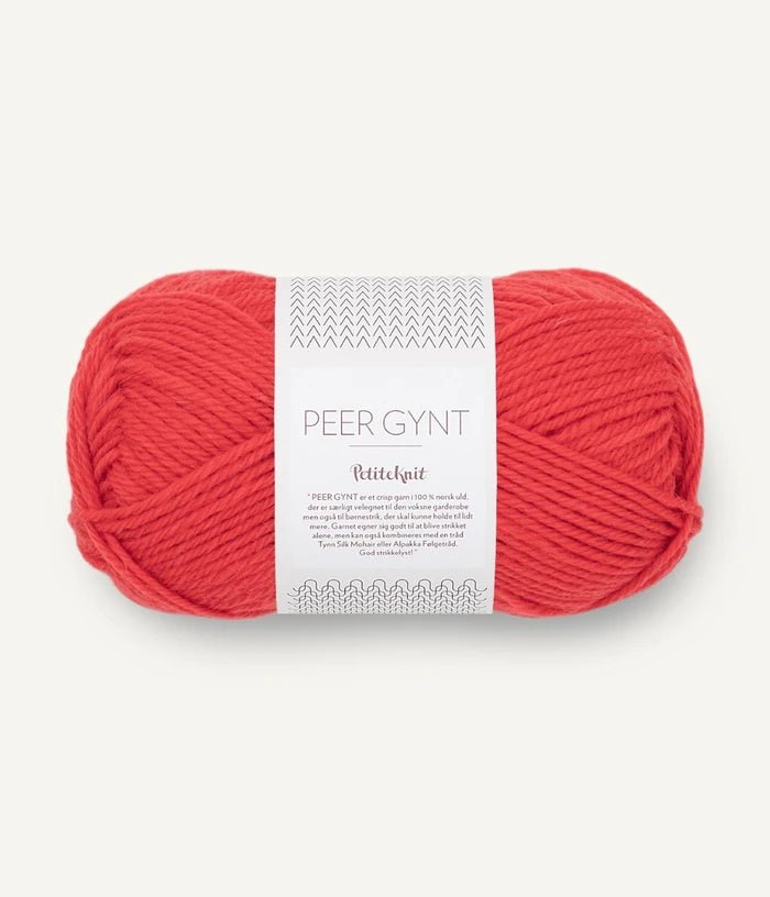 Sandnes PEER GYNT / PEER GYNT BY PETITEKNIT - BONIFAKTUR - 4008 Poppy / PetiteKnit - Sandnes PEER GYNT / PEER GYNT BY PETITEKNIT