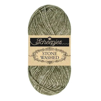 Scheepjes Stone Washed - BONIFAKTUR - 851 Chlorite Green - Scheepjes Stone Washed
