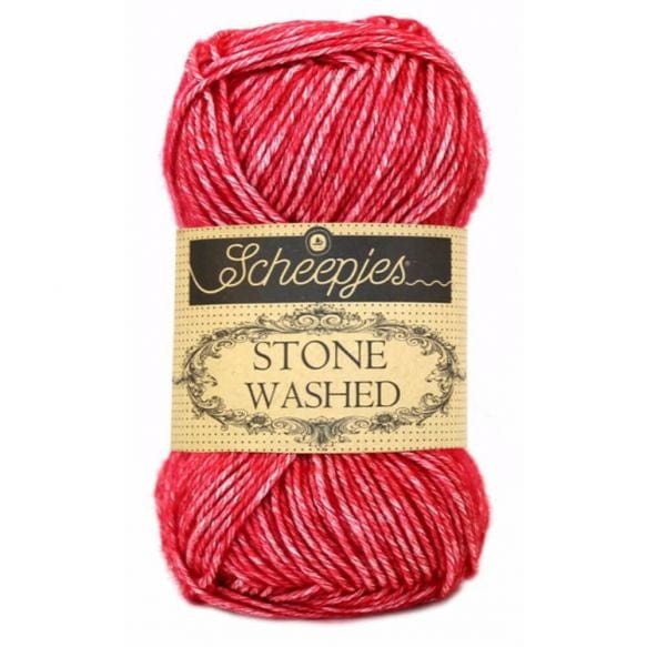 Scheepjes Stone Washed - BONIFAKTUR - 807 Red Jasper - Scheepjes Stone Washed - BONIFAKTUR